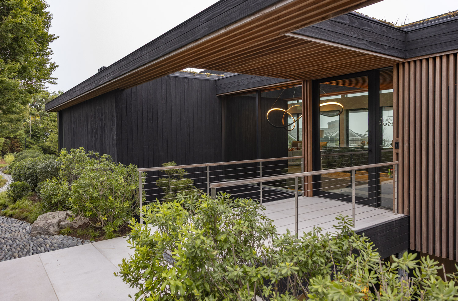 Photo of construction by Ronald Webb Builder.